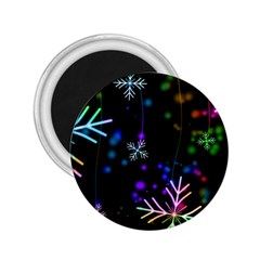 Snowflakes Snow Winter Christmas 2 25  Magnets by Grandong