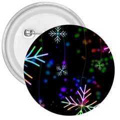 Snowflakes Snow Winter Christmas 3  Buttons by Grandong