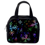 Snowflakes Snow Winter Christmas Classic Handbag (One Side) Front