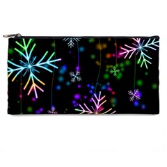 Snowflakes Snow Winter Christmas Pencil Case by Grandong