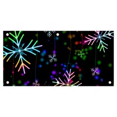 Snowflakes Snow Winter Christmas Banner And Sign 6  X 3  by Grandong