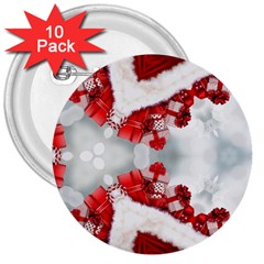 Christmas-background-tile-gifts 3  Buttons (10 Pack)  by Grandong