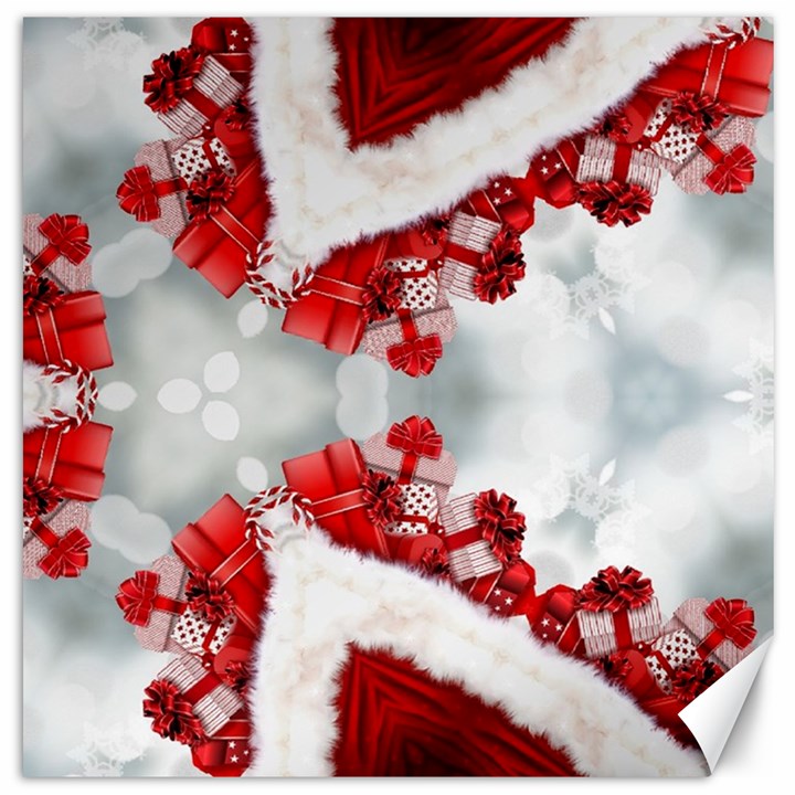 Christmas-background-tile-gifts Canvas 12  x 12 