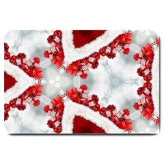 Christmas-background-tile-gifts Large Doormat by Grandong