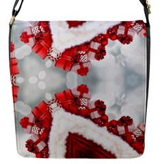 Christmas-background-tile-gifts Flap Closure Messenger Bag (S)