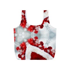 Christmas-background-tile-gifts Full Print Recycle Bag (S)