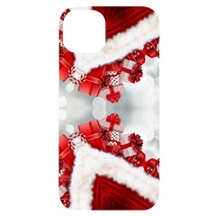 Christmas-background-tile-gifts Iphone 14 Plus Black Uv Print Case by Grandong