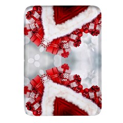 Christmas-background-tile-gifts Rectangular Glass Fridge Magnet (4 Pack) by Grandong