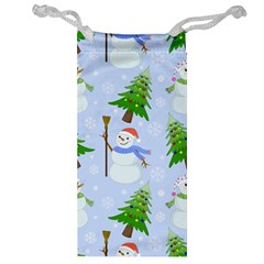 New Year Christmas Snowman Pattern, Jewelry Bag by Grandong