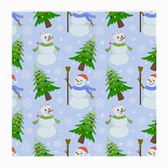 New Year Christmas Snowman Pattern, Medium Glasses Cloth (2 Sides)