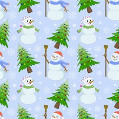 New Year Christmas Snowman Pattern, Play Mat (square) by Grandong