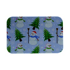 New Year Christmas Snowman Pattern, Open Lid Metal Box (silver)   by Grandong