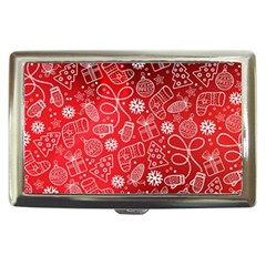 Christmas Pattern Red Cigarette Money Case by Grandong