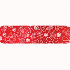 Christmas Pattern Red Large Bar Mat by Grandong