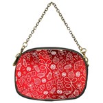 Christmas Pattern Red Chain Purse (Two Sides) Front