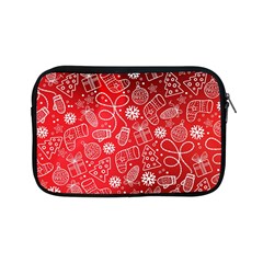 Christmas Pattern Red Apple Ipad Mini Zipper Cases by Grandong