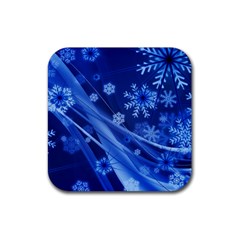 Christmas-card-greeting-card-star Rubber Coaster (square) by Grandong