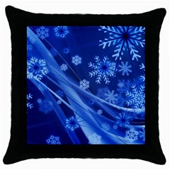 Christmas-card-greeting-card-star Throw Pillow Case (black) by Grandong