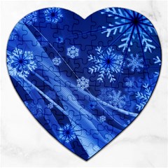 Christmas-card-greeting-card-star Jigsaw Puzzle (heart) by Grandong