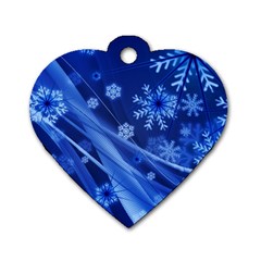 Christmas-card-greeting-card-star Dog Tag Heart (one Side) by Grandong