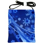 Christmas-card-greeting-card-star Shoulder Sling Bag Front