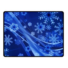 Christmas-card-greeting-card-star Two Sides Fleece Blanket (small) by Grandong