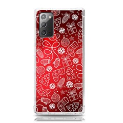 Christmas Pattern Red Samsung Galaxy Note 20 Tpu Uv Case by Grandong