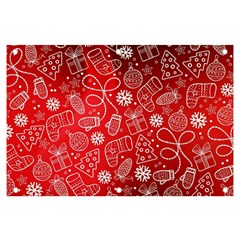 Christmas Pattern Red Banner And Sign 6  X 4  by Grandong