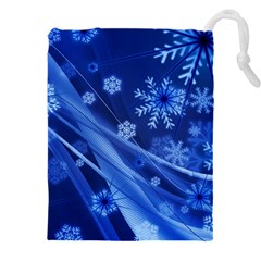 Christmas-card-greeting-card-star Drawstring Pouch (5xl) by Grandong