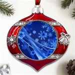 Christmas-card-greeting-card-star Metal Snowflake And Bell Red Ornament Front