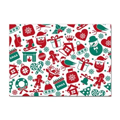 Background Vector Texture Christmas Winter Pattern Seamless Sticker A4 (10 Pack) by Grandong