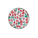 Background Vector Texture Christmas Winter Pattern Seamless Hat Clip Ball Marker Front