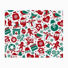 Background Vector Texture Christmas Winter Pattern Seamless Small Glasses Cloth