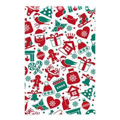 Background Vector Texture Christmas Winter Pattern Seamless Shower Curtain 48  X 72  (small)  by Grandong