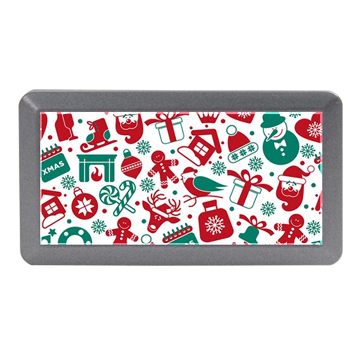 Background Vector Texture Christmas Winter Pattern Seamless Memory Card Reader (Mini)