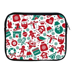 Background Vector Texture Christmas Winter Pattern Seamless Apple Ipad 2/3/4 Zipper Cases by Grandong