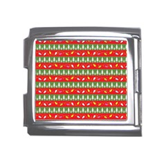 Christmas-papers-red-and-green Mega Link Italian Charm (18mm) by Grandong