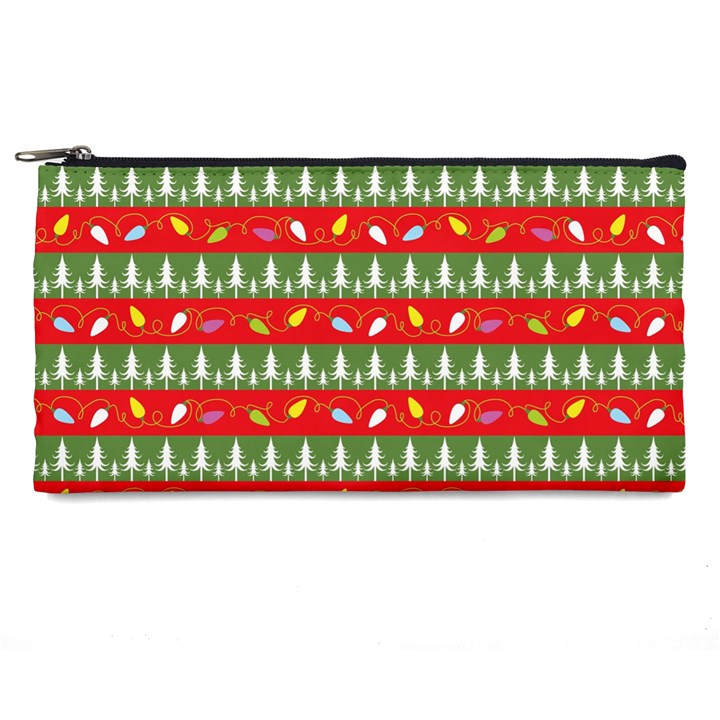 Christmas-papers-red-and-green Pencil Case