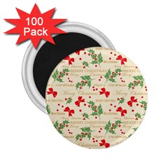 Christmas-paper-scrapbooking-- 2 25  Magnets (100 Pack)  by Grandong