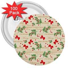 Christmas-paper-scrapbooking-- 3  Buttons (100 pack) 