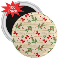 Christmas-paper-scrapbooking-- 3  Magnets (100 Pack) by Grandong