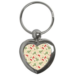 Christmas-paper-scrapbooking-- Key Chain (heart) by Grandong