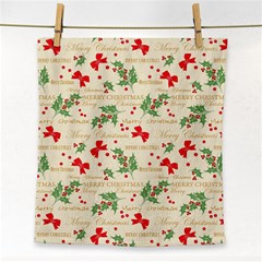 Christmas-paper-scrapbooking-- Face Towel by Grandong