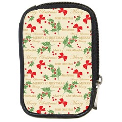 Christmas-paper-scrapbooking-- Compact Camera Leather Case