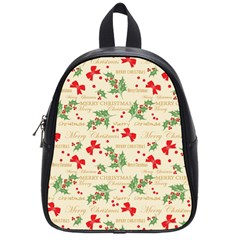 Christmas-paper-scrapbooking-- School Bag (Small)