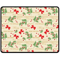 Christmas-paper-scrapbooking-- Fleece Blanket (Medium)