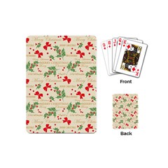 Christmas-paper-scrapbooking-- Playing Cards Single Design (mini) by Grandong