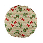 Christmas-paper-scrapbooking-- Standard 15  Premium Round Cushions Back