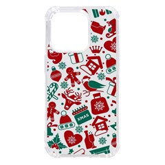 Background Vector Texture Christmas Winter Pattern Seamless Iphone 14 Pro Tpu Uv Print Case by Grandong