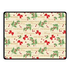 Christmas-paper-scrapbooking-- Two Sides Fleece Blanket (Small)